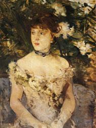 Berthe Morisot Young Woman in Evening Dress France oil painting art